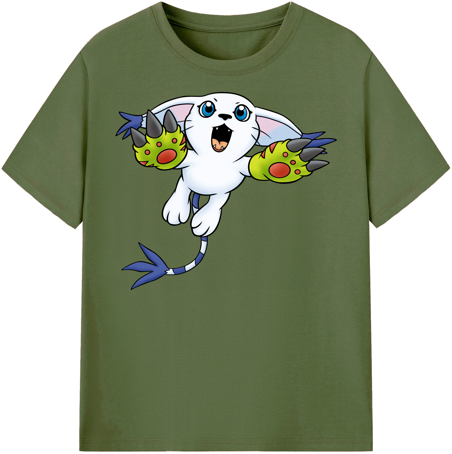 （画像用） Digimon デジタルモンスター/デジモン 綿100％半袖Tシャツ（フロントプリント）